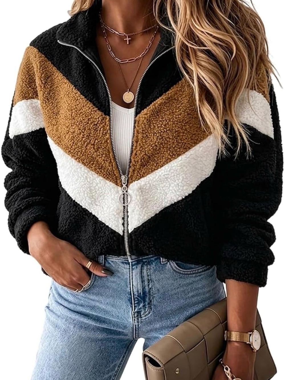 Women’s Sherpa Jacket- medium